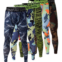 2016 Men Compression Pants Tights Casual Bodybuilding Mans Trousers Brand Camouflage Army Green Skin Leggings Vary S-XXXL