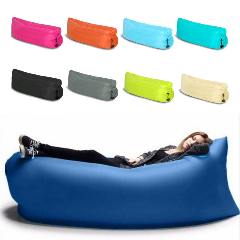 Fast inflatable air sofa 100% waterproof Sleeping Bag Air Sofas Camping Beach Sofa Lounger Bed Banana Lazy bags Outdoor