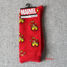 Marvel Comics Hero General Socks cartoon Iron Man Captain America Knee-High Warm Stitching pattern Antiskid Casual Sock