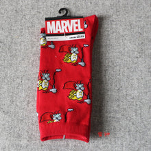 Marvel Comics Hero General Socks cartoon Iron Man Captain America Knee-High Warm Stitching pattern Antiskid Casual Sock