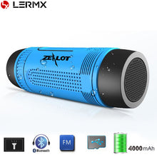 Outdoor Waterproof Bluetooth Speaker with LED Flashlight Sport Stereo Portable Bicycle Wireless Speaker 4000mAh Battery for Bike