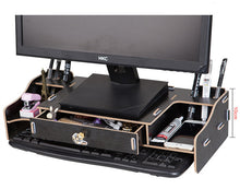 New Desk Storage Wood DIY Increase Computer Display Keyboard Placement Desk Organizer Prevention Of Cervical Spondylosis