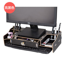 New Desk Storage Wood DIY Increase Computer Display Keyboard Placement Desk Organizer Prevention Of Cervical Spondylosis