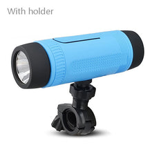 Outdoor Waterproof Bluetooth Speaker with LED Flashlight Sport Stereo Portable Bicycle Wireless Speaker 4000mAh Battery for Bike