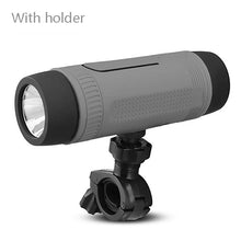 Outdoor Waterproof Bluetooth Speaker with LED Flashlight Sport Stereo Portable Bicycle Wireless Speaker 4000mAh Battery for Bike