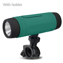 Outdoor Waterproof Bluetooth Speaker with LED Flashlight Sport Stereo Portable Bicycle Wireless Speaker 4000mAh Battery for Bike