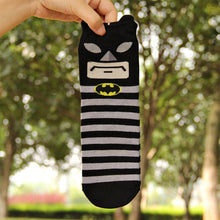 6pairs/lot 2017 New Style Cotton Women Sock Lady Cotton Girl Cute Female Hero League Series Printing Tube Sock