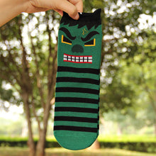 6pairs/lot 2017 New Style Cotton Women Sock Lady Cotton Girl Cute Female Hero League Series Printing Tube Sock